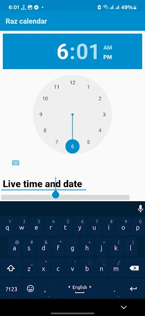 Raz calendar Screenshot 1