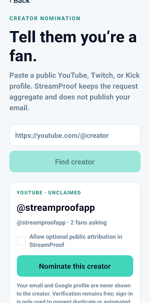 StreamProof Screenshot 1