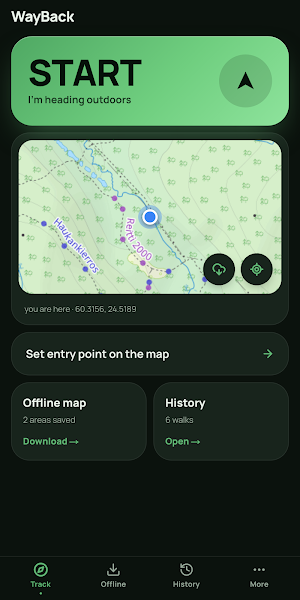 WayBack — Your Trail Home Screenshot 0