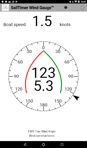 SailTimer Wind Gauge™ Screenshot 0