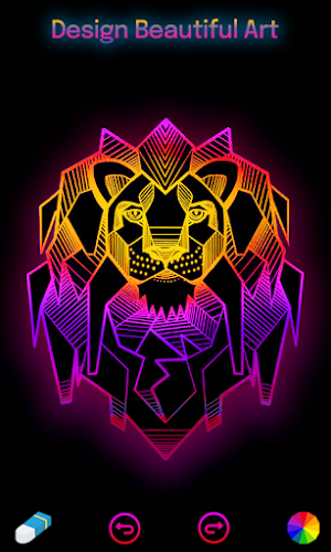 Doodle Art Drawing-Magic Glow Screenshot 3