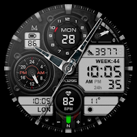 MD295 Analog watch face