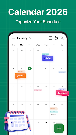 Calendar 2026 - Launcher Screenshot 0