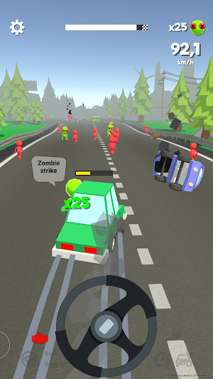 Car Escape 3D : Zombie Attack Screenshot 0