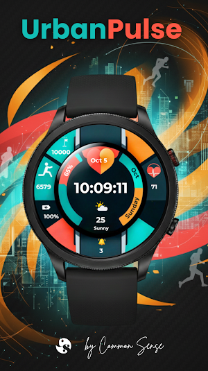 UrbanPulse Fitness Watch Face Screenshot 0