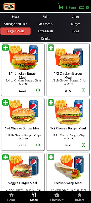 CrickHowell Takeaway Screenshot 3