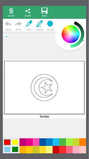 World Flags Coloring Book Screenshot 1