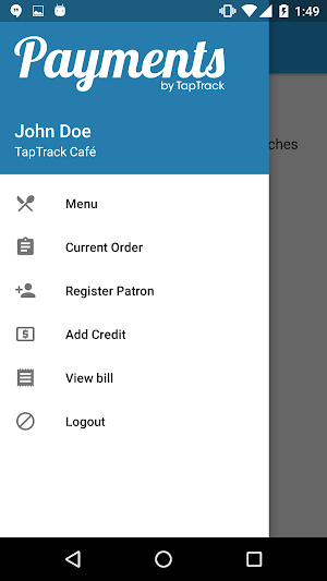 Cashless Payments Demo Screenshot 1