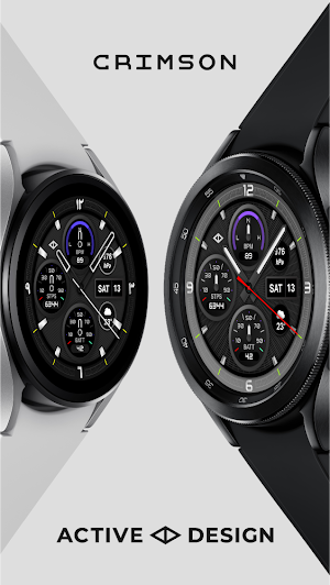 Crimson: Analog Watch Face Screenshot 3