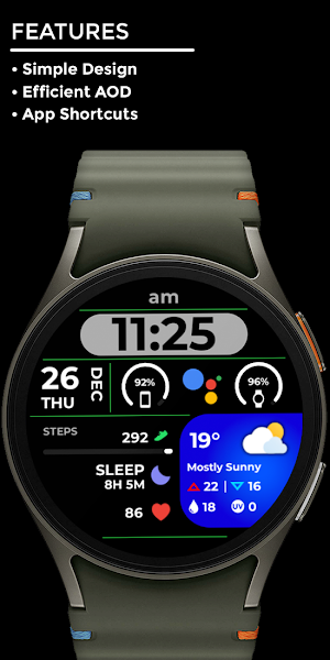 Night 77 - watch face Screenshot 1