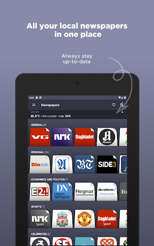 Norwegian Newspapers Screenshot 3