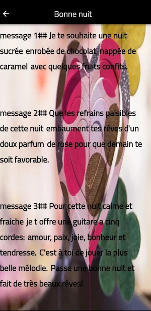Messages Amour Screenshot 3