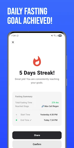 Intermittent Fasting: JustFast Screenshot 3