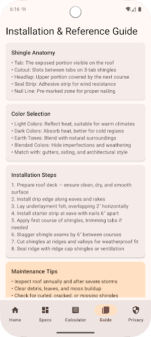 TectumRoof Screenshot 3