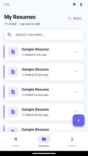 Resuby: Resume & CV Maker Screenshot 2