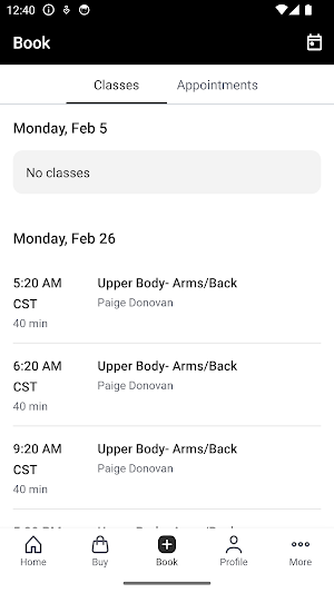 CLASS Fitness & Training Screenshot 1