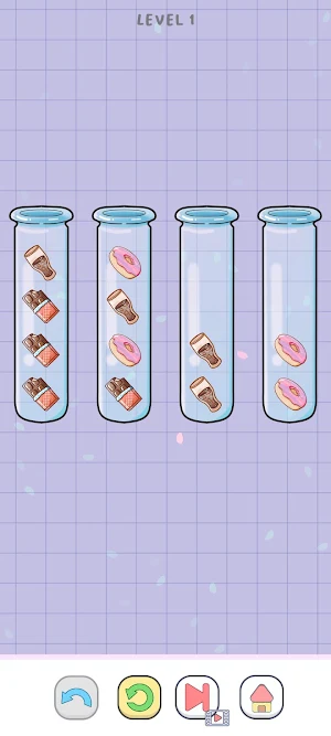 Yummy Sort: Cute Food Puzzle Screenshot 2