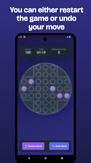 Peg Solitaire - Brainstorm Screenshot 3