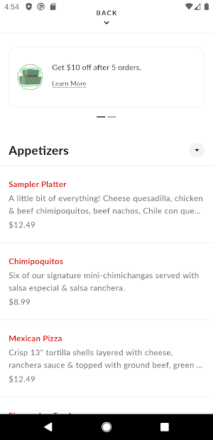 Cucos Mexican Cafe Screenshot 2
