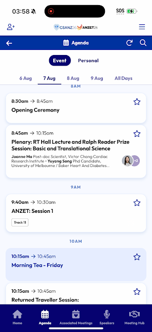 CSANZ and ANZET 2026 Screenshot 2