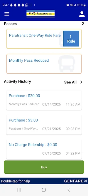 MyCitibus Screenshot 2