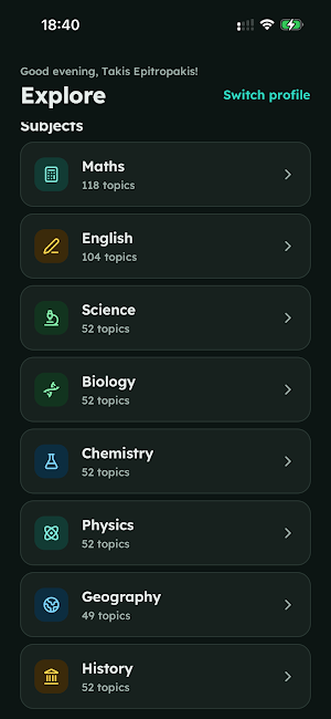 Maevious Learn Screenshot 1