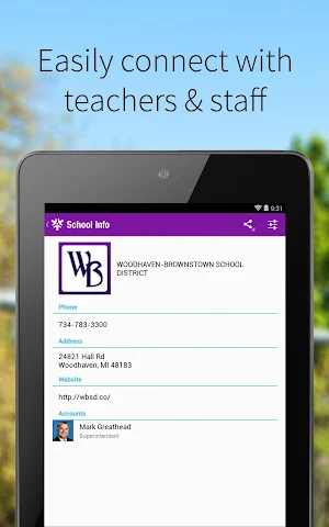 Woodhaven-Brownstown Schools Screenshot 1