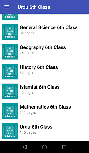 All Subjects Notes Class 6 Screenshot 1