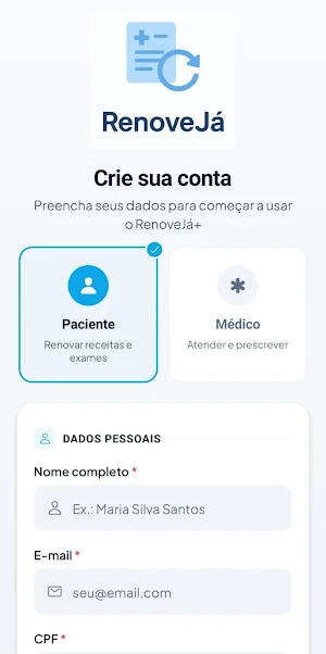 RenoveJá+ Consulta e Exames Screenshot 1