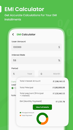 CashLoan - EMI Loan Calculator Screenshot 1