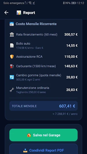 Costo Auto Screenshot 3