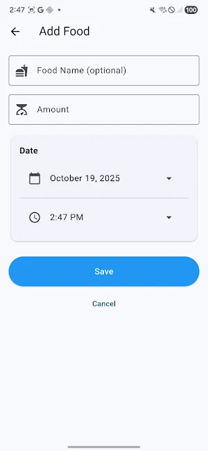 Protein Tracker Screenshot 1