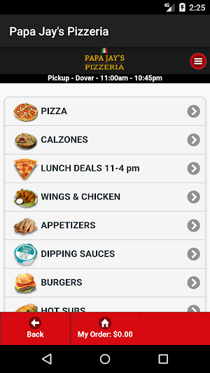 Papa Jay's Pizzeria Screenshot 0