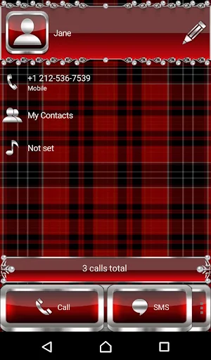 Red Roses Dialer theme Screenshot 1
