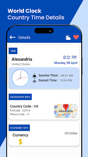 Clock Earth: All Country Time Screenshot 1