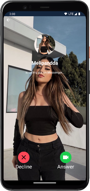 Melipandda Fake Call and Chat Screenshot 3