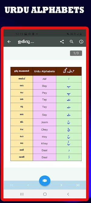 Urdu Malayalam Guide Screenshot 2