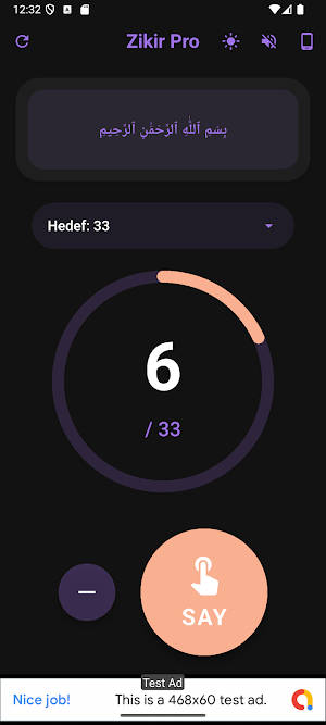 Zikirmatik Pro Screenshot 2