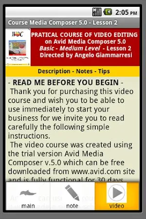 Course Media Composer 5 app.2 Screenshot 2