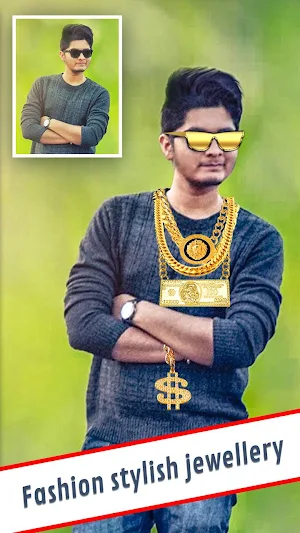 Stylish Jewellery Photo Editor for Man Screenshot 1