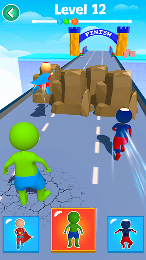 Superhero Shape Transform Race Screenshot 2