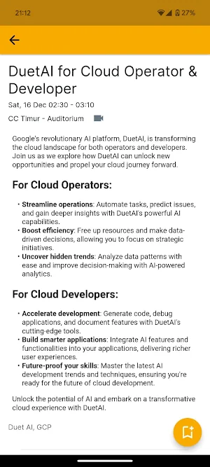 DevFest Cloud BDG Screenshot 2