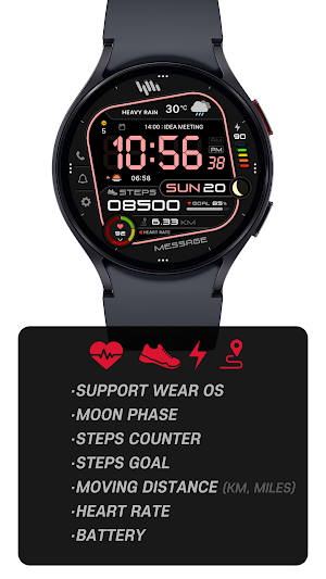 SamWatch Digital IX Neon Screenshot 1
