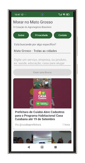 Morar No Mato Grosso Screenshot 0
