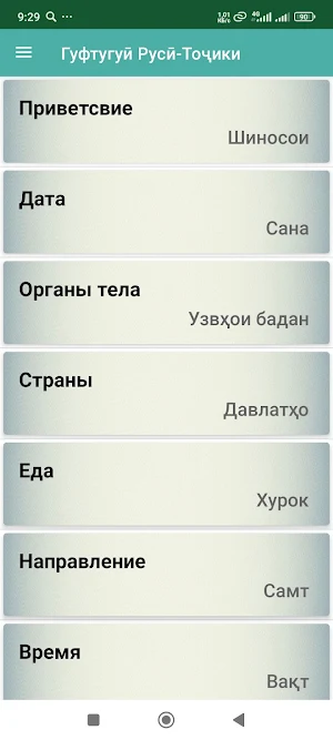 Гуфтугӯи Русӣ-Тоҷикӣ Screenshot 0