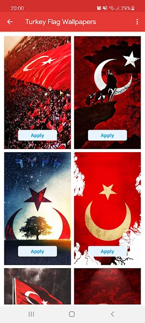 Turkey Flag Wallpapers Screenshot 0