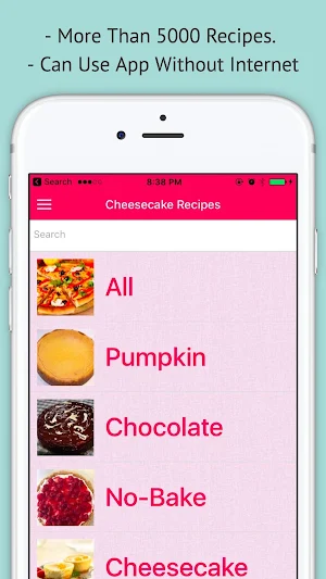 Cheesecake Recipes - Offline Cake Recipes Screenshot 0