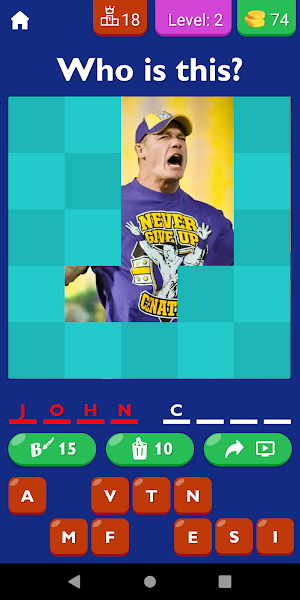 WWE Guess The Wrestler Game Screenshot 2