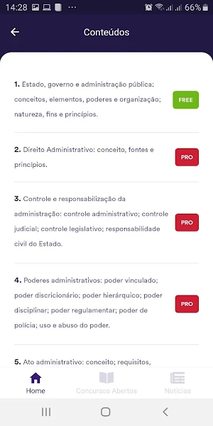 Concursos na Mão - Abertos Previstos e Noticias Screenshot 2