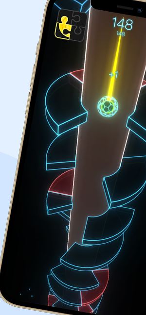 Neon Spiral Bounce Screenshot 0